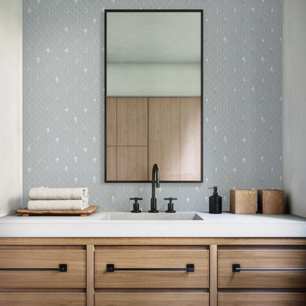 Starcastle 1.5" Elongated Hexagon Glass Wall Mosaic (Set of 15)