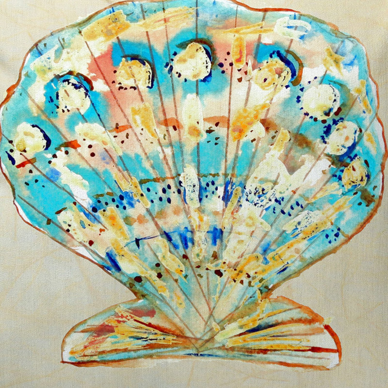 Housse et insert de coussin extérieur Scallop, Petit