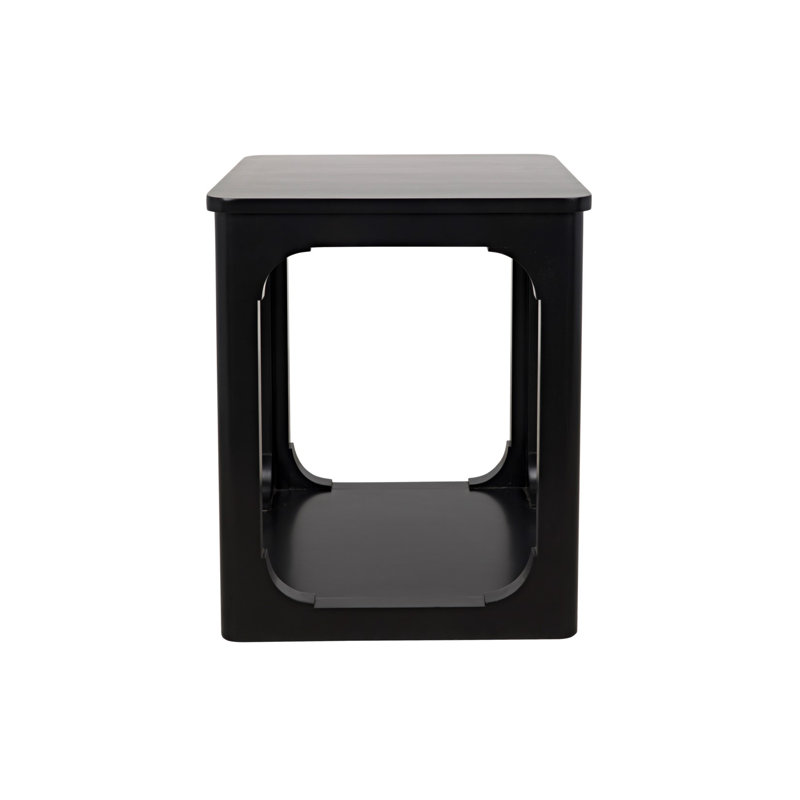 Gimso Solid Wood End Table, Black