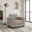 Fauteuil d'appoint surdimensionné avec accoudoirs larges