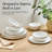 Sango Gansevoort 12-Piece White Porcelain Dinnerware Set – Service for 4, Plate & Bowl Set