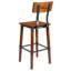 Ensemble de 2 tabourets de bar en bois de style industriel et industriel de qualité commerciale Lazro-1048310763-951626481