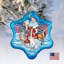 4'' Glass Holiday Shaped Ornament