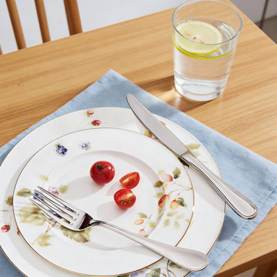 Ensemble de couverts 60 pièces en acier inoxydable 60 pièces pour 12, 18/10 argenterie polie miroir avec couverts en forme de larme moderne, couverts allant au lave-vaisselle pour la maison, l'hôtel ou le mariage