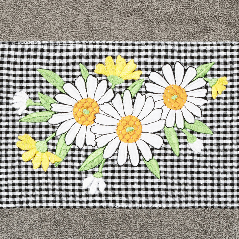 DAISY Midweight Bath Towel, Dark Gray