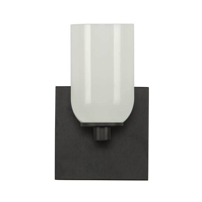 Nola 1 - Light Armed Sconce, Glossy Opal