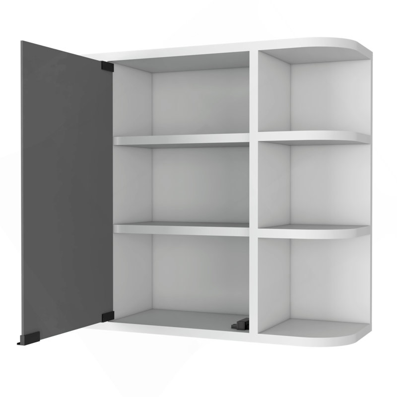 Valdez Medicine Cabinet With Six Shelves, Mirror Cabinet, White