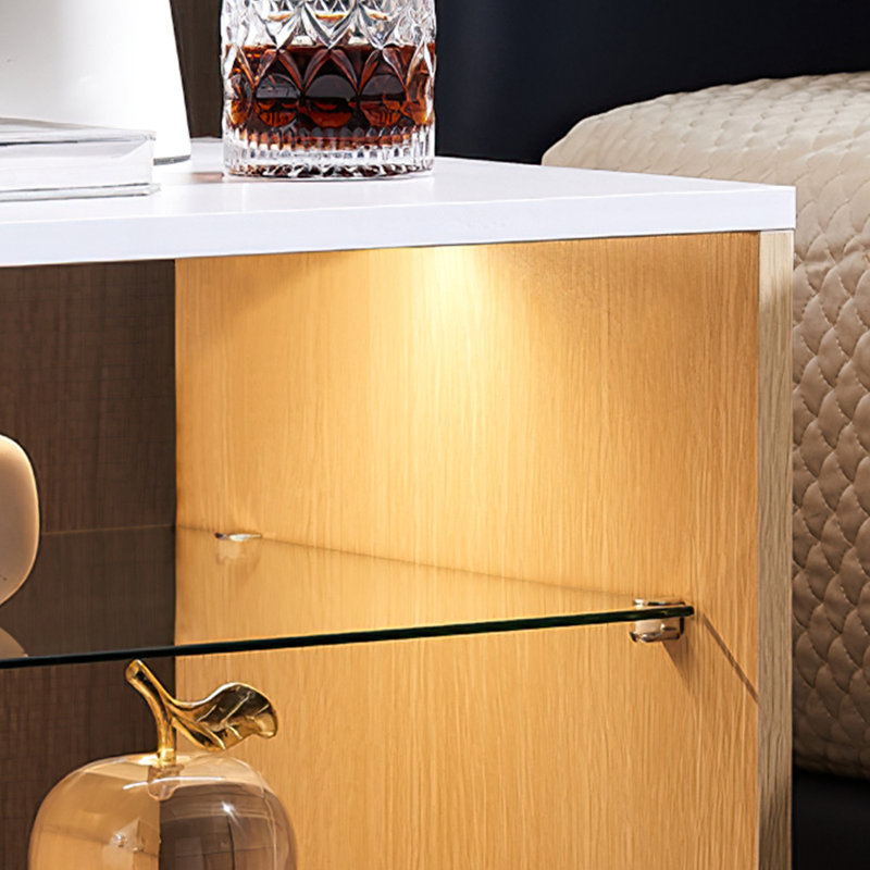 Mitsuye 15.7'' W Nightstand, White