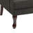 Duward Dark Gray Linen Upholstered Wingback Accent Chair with Rolled Arm and Solid Wood Leg-1428201038