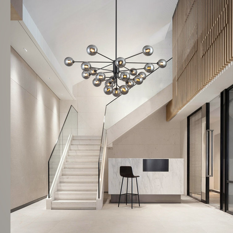 Kyiesha 21 - Light Dimmable Modern Linear Chandelier Sputnik Chandeliers Dining Room Chandelier