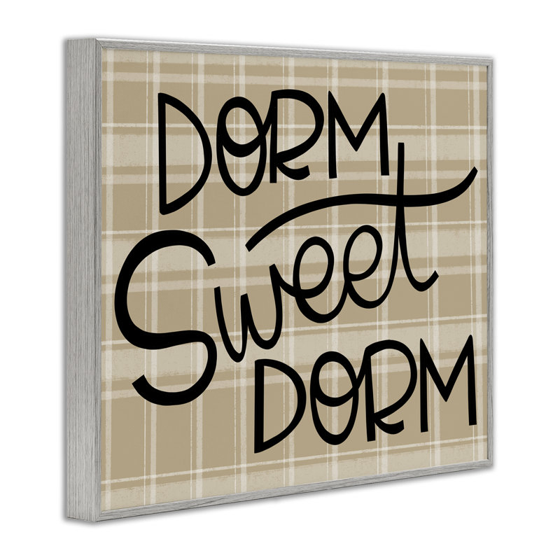 «Sweet Dorm on Plaid», estampe numérique, design par Mandy Ford Art + Illustration, H 16 po x l 20 po