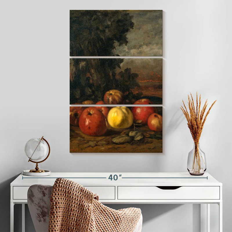 Yarlin Still Life With Apples 1872, 32" H x 20" W