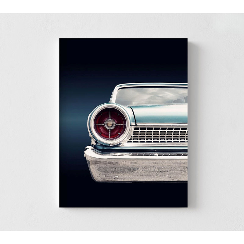 US Classic Car 1963 Galaxie By Beate Gube, Car Shop Waiting Room Decor, Classic American Car Art, Retro Car Decor, Muscle Car Poster