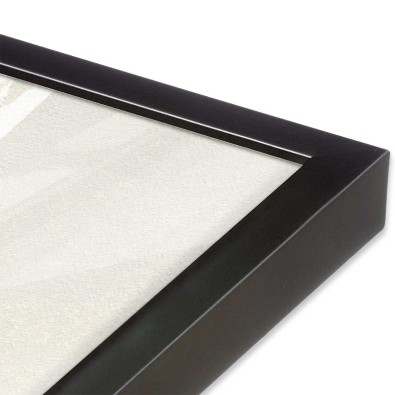 «Fragments of Contrast I Print», H 15,25 po x l 12,25 po, Cadre de coin ouvert en zinc patiné