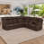 Dark Brown Faux Leather