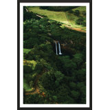 Emerald Falls Print by Sanjay Kothari