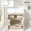 Meuble-lavabo 30 po avec lavabo et rangement multifonctionnel