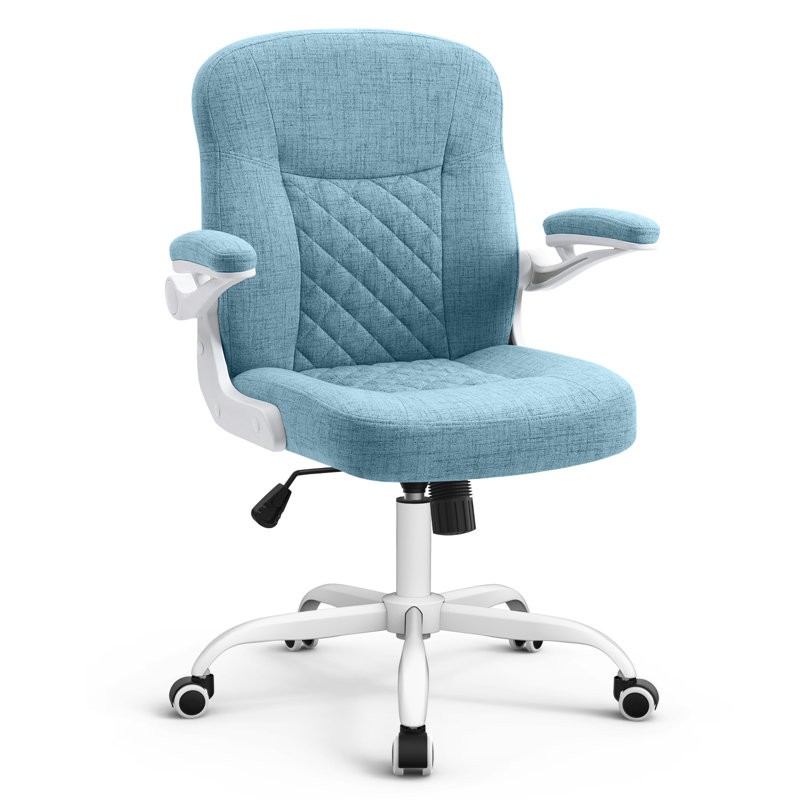 Chaise de travail, Lin, Bleu