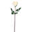 27'' Real Touch White Rose – 4'' Bloom Candle Faux Flower