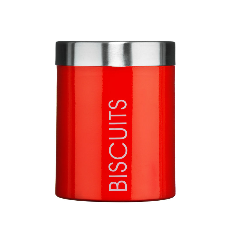 Ceramic Food Storage Container, Red