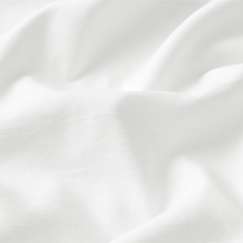 Bedsure Duvet Cover Queen Set Prewashed Extra Soft Cotton-Like Beding Set （Set of 3）, White