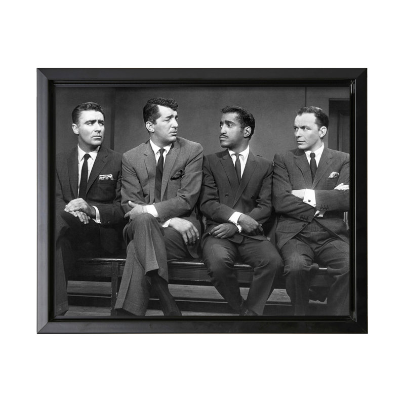 The Rat Pack No1, Cadre noir, Canevas, H 08 po x l 10 po