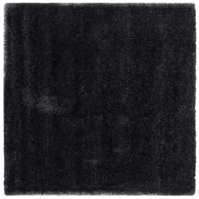 Angeliya Hand-Woven Flatweave Black Area Rug