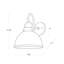 Eloise 1 - Light Armed Sconce-49681927