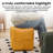 Ottoman Foot Rest Soft And Comfortable Ottoman Square Corduroy Woven Design Sofa Stool-1109677908