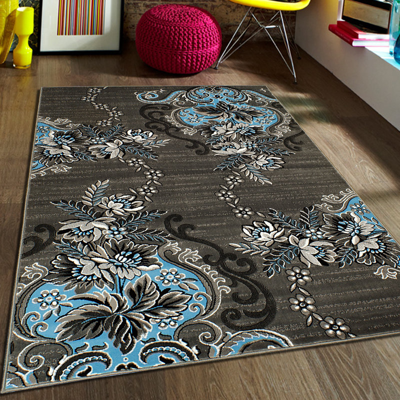 Floral Indoor Rug, 5' x 6'11"
