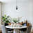 1-Light Pendant Light with Clear Glass Black Base-1242253708