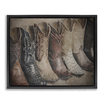 Art texturé sur toile flottante Texan