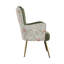 Fauteuil d'appoint vert avec imprimé