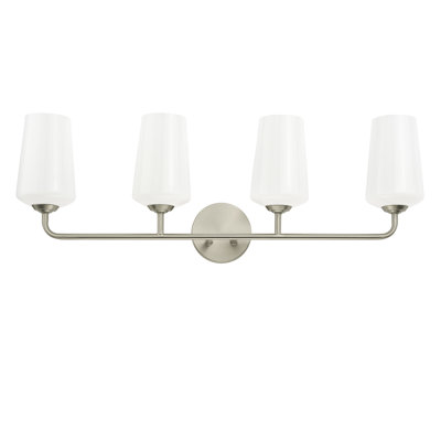 Celino Four-Light Bath & Vanity with Glass