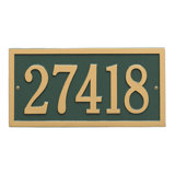 Bismark 1-Line Wall Address Plaque