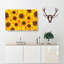 Wall of Yellow Sunflowers - Wrapped Canvas-56644268