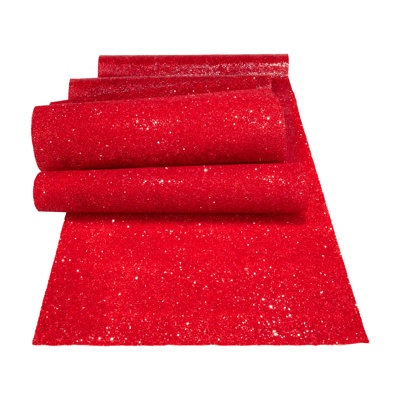 Sparkles Home Luminous Table Runner | Rhinestones | Non-Slip Backing | Multiple Sizes Available