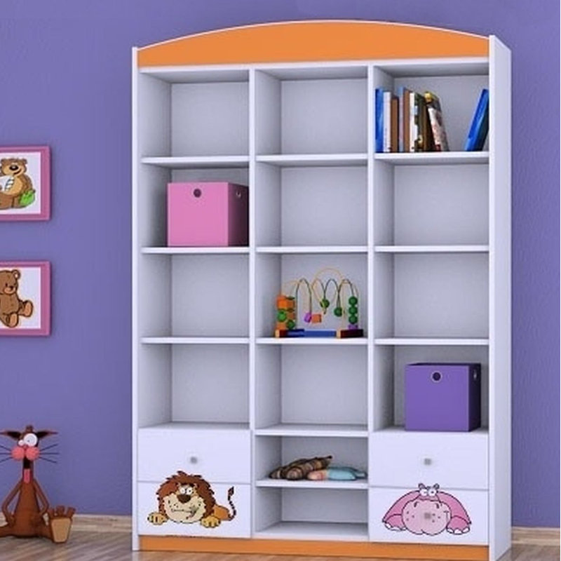 Raina 183cm H X 132cm W Kids Cube, Orange