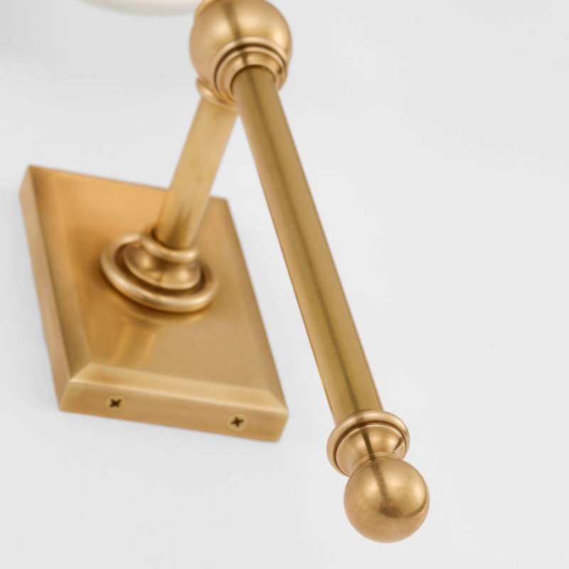 Classic 1 - Light Candle Wall Light, Antique Burnished Brass