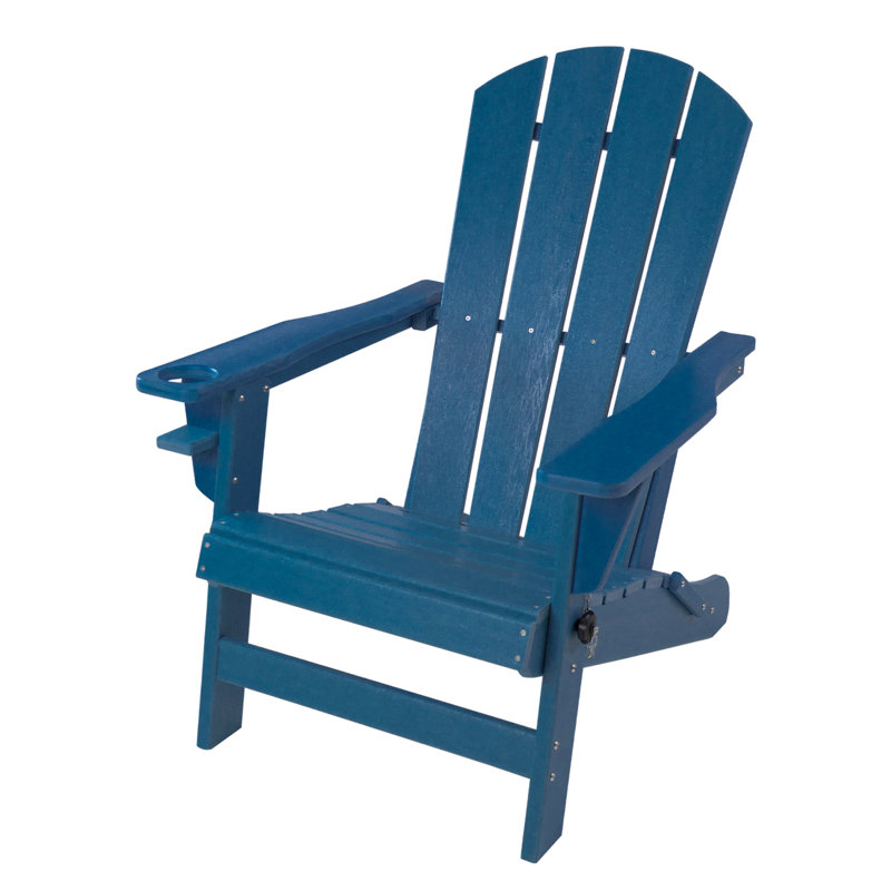  Chaise de patio pliante Adirondack, Bleu marine