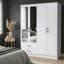  4 Door 2 Drawer Wardrobe with Mirror-122739253