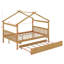 Lit double en bois avec lit gigogne-572256985-572256986