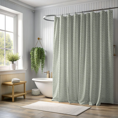 Retro Pastel Style 1 Piece Standard Shower Curtain 0215