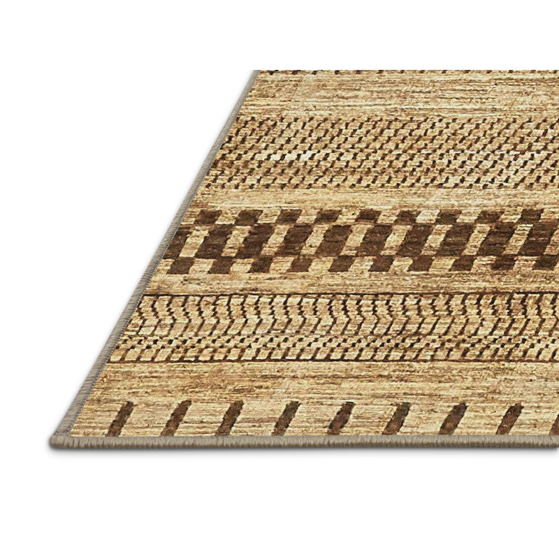 Geometric Indoor Rug, Rectangle 4' x 6'