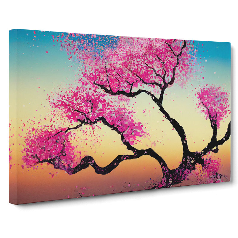 Wholesome Cherry Blossom Tree - Wrapped Canvas, 40cm H x 60cm W x 3cm D
