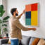 Colour Fields Geometric - Wrapped Canvas-131761957-131761956