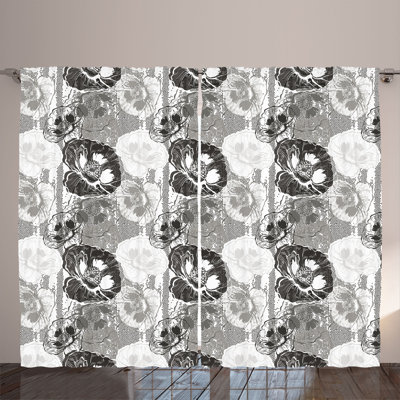 Semi Sheer Curtain Pair