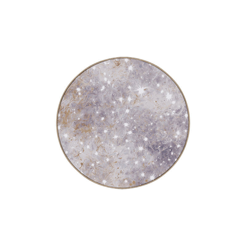 Machine Washable Beige Area Rug, Round 6'