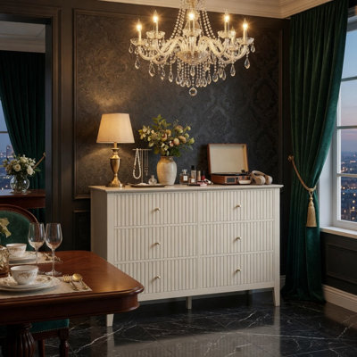 Commodes décoratives avec 6 tiroirs
