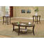 Perth Contemporary Oval Shelf End Table, Espresso